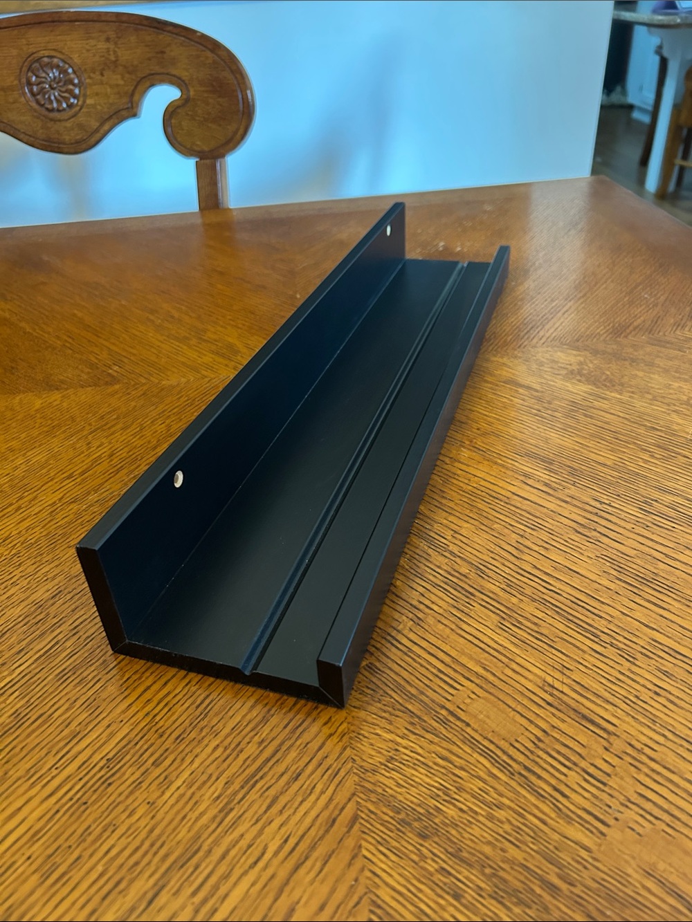 IKEA Black Wall-Mounted Display Ledge